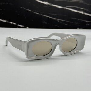 NEW LOEWE SILVER UNISEX SUNGLASSES LOEWE LW40033I 24C